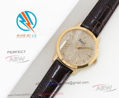 Perfect Replica Piaget Altiplano Diamond All Gold Smooth Bezel Watch